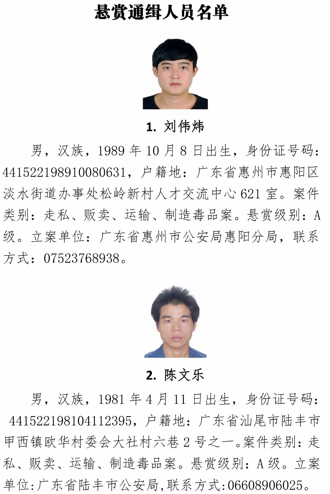 汕尾最新通缉名单，警惕犯罪动态，共建和谐社会