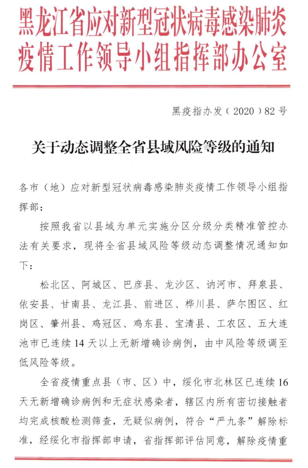 最新疫情风险等级调整，动态调整，科学防控