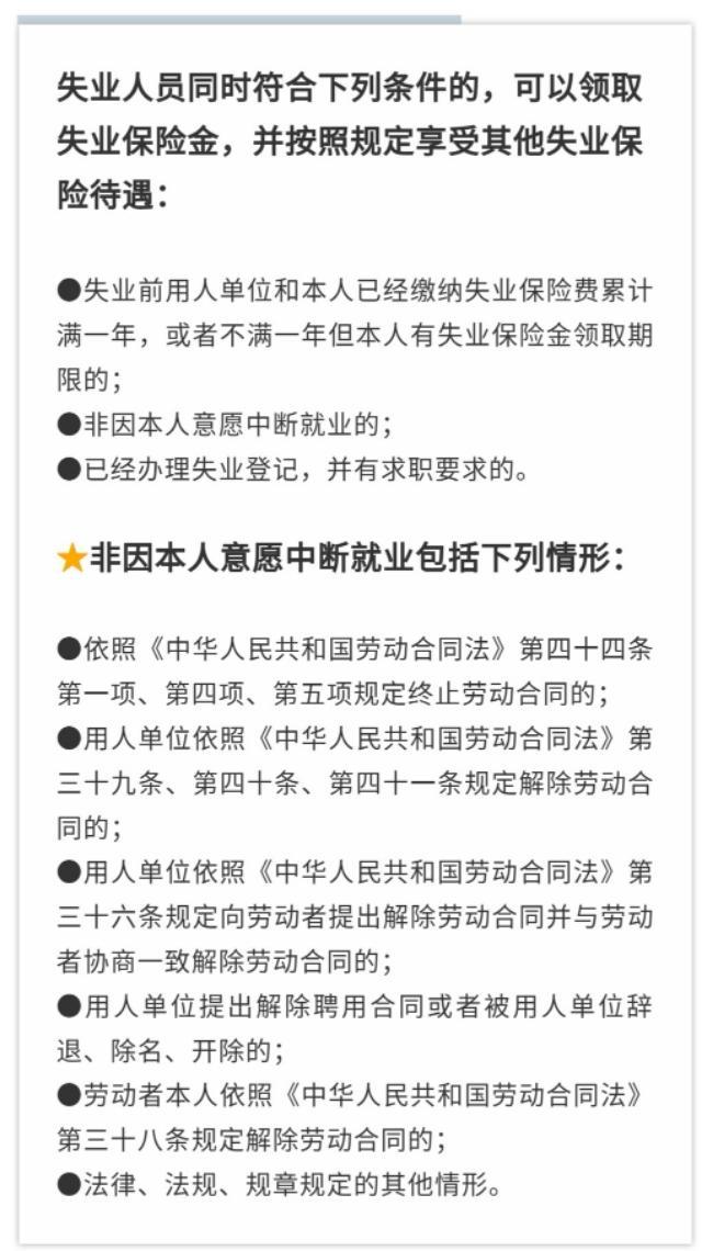 失业补助领取条件最新解读